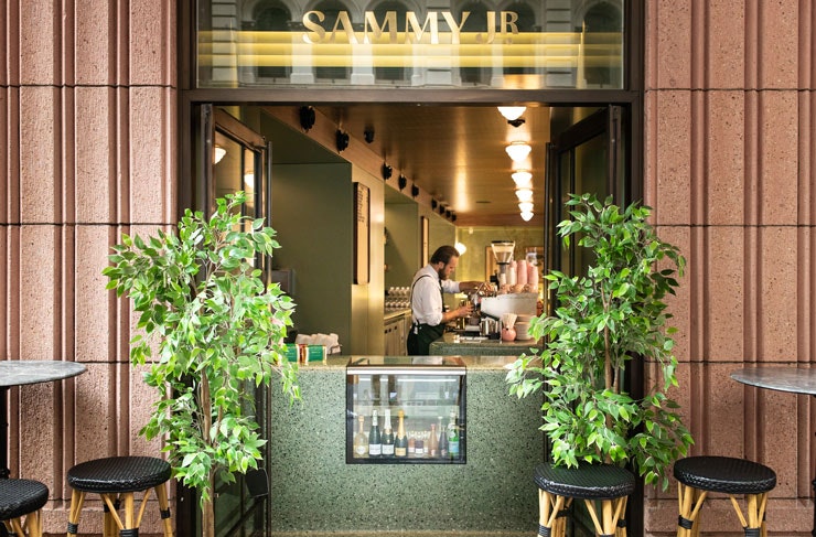 The takeaway coffee window at Sammy Junior.